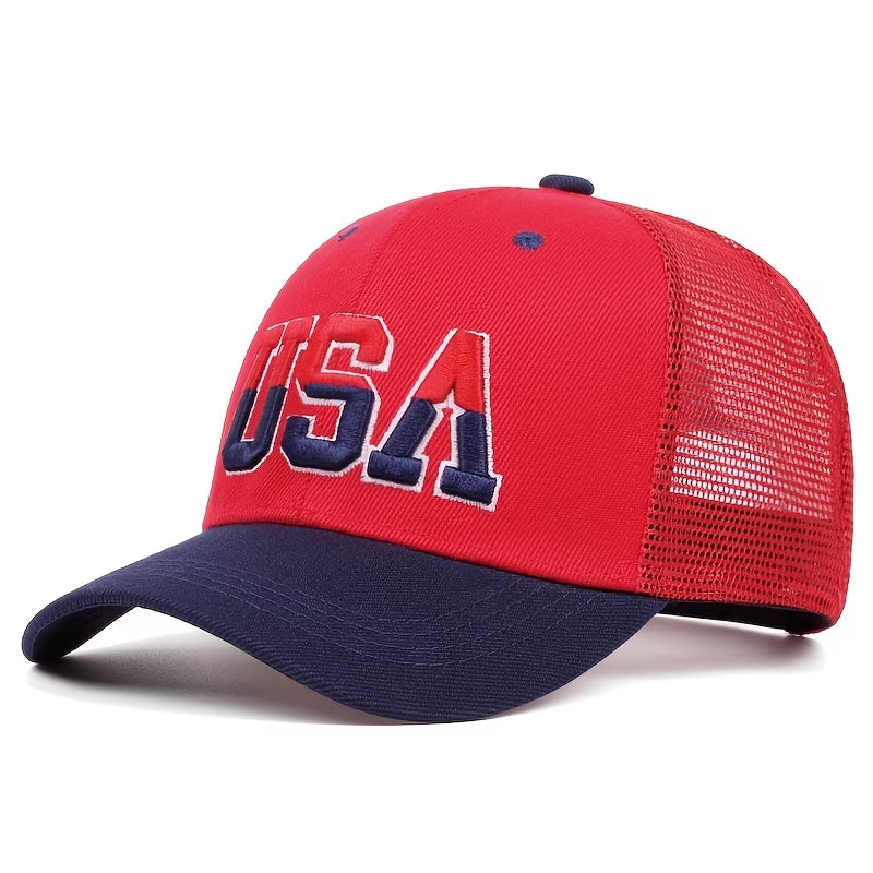 Stylish Hip Hop Featuring an Embroidered American Flag on The Side, Perfect for Outdoor And Adjustable for a Comfortable Fit