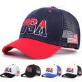 Stylish Hip Hop Featuring an Embroidered American Flag on The Side, Perfect for Outdoor And Adjustable for a Comfortable Fit